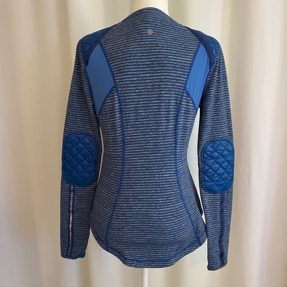 Lululemon Run Ice Queen‎ Long Sleeve Blue Gray Size 8 - Picture 2 of 8